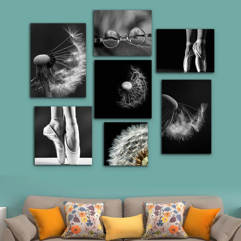 تابلو شاسی بکلیت طرح رقص باله و قاصدک مدل SH-661 مجموعه 7 عددی