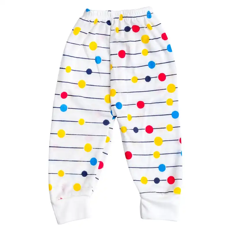 ست تی شرت و شلوار نوزادی مدل آدمک خوشحال _1401