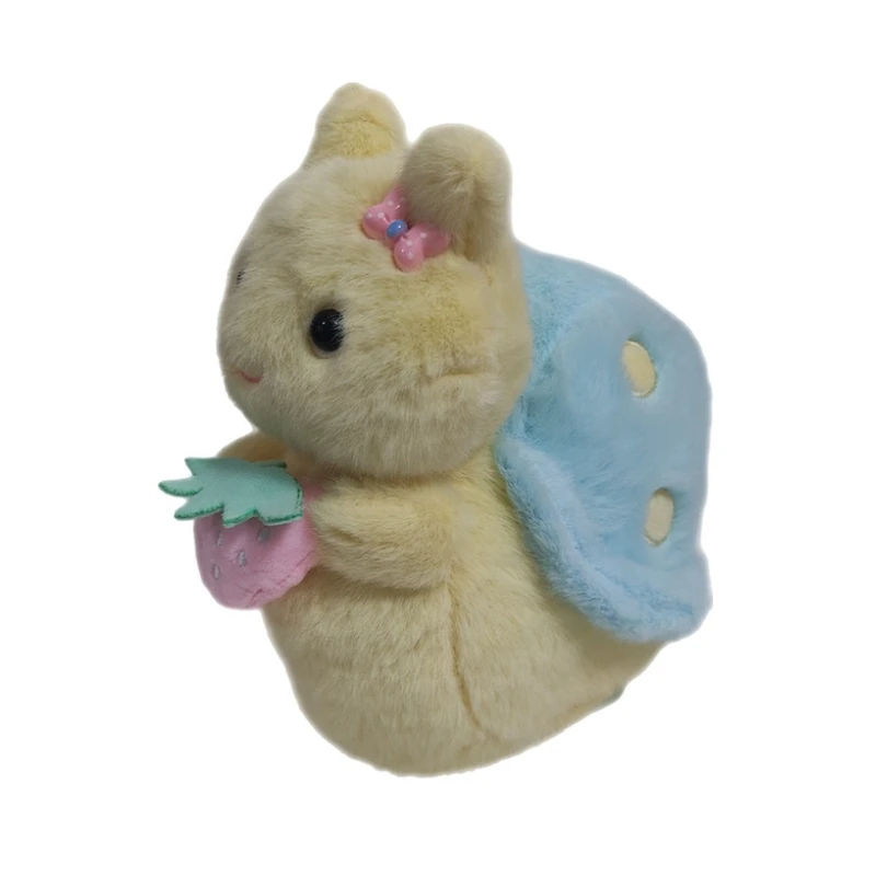 عروسک پولیشی مدل حلزون توت فرنگی به دست ارتفاع 20 سانتی متر