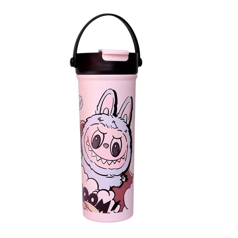 تراول ماگ طرح لبوبو و کرومی 2 گنجایش 0.6 لیتر