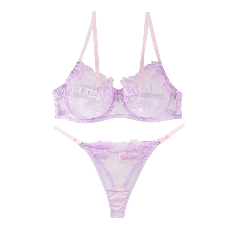 ست شورت و سوتین زنانه برتا مدل توری کد 4013YP