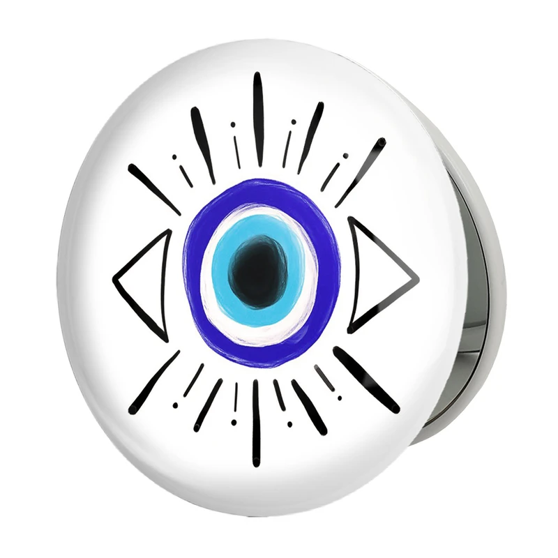 آینه جیبی خندالو طرح چشم نظر مدل تاشو کد 22016 