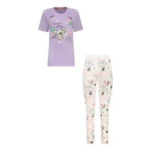 ست تی شرت آستین کوتاه و شلوار راحتی زنانه مادر مدل کوالا