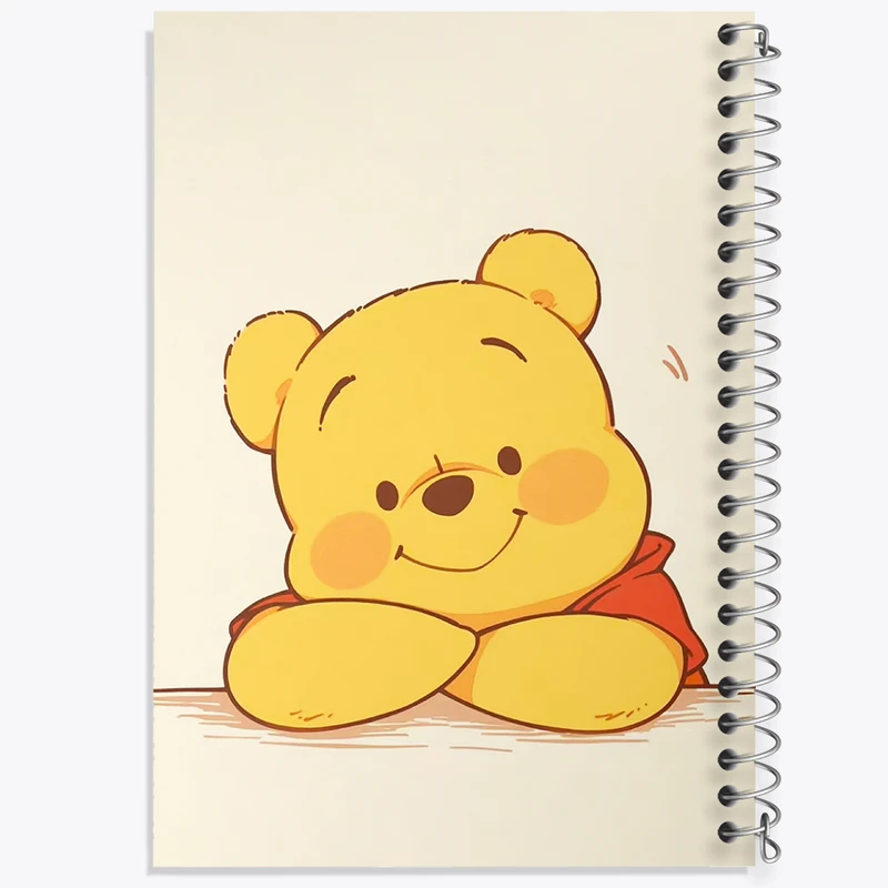 دفتر شطرنجی 50 برگ خندالو طرح خرس پو کد F8361