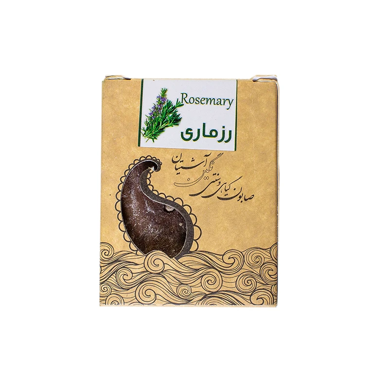 صابون شستشو صابون سنتی آشتیان ذکایی مدل رزماری وزن 100 گرم