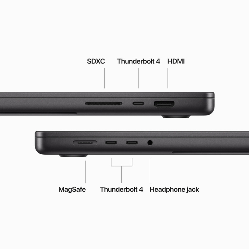 لپ تاپ 16.2 اینچی اپل مدل MacBook Pro MUW63 2023 ZPA-M3 Max-48GB RAM-1TB SSD