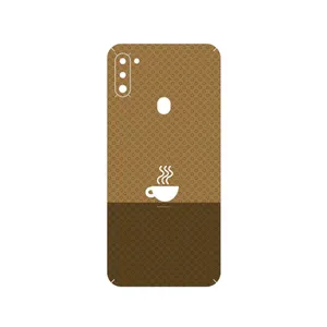 MAHOOT Minimal Cup of Coffee Icon Cover Sticker for Samsung Galaxy A11
