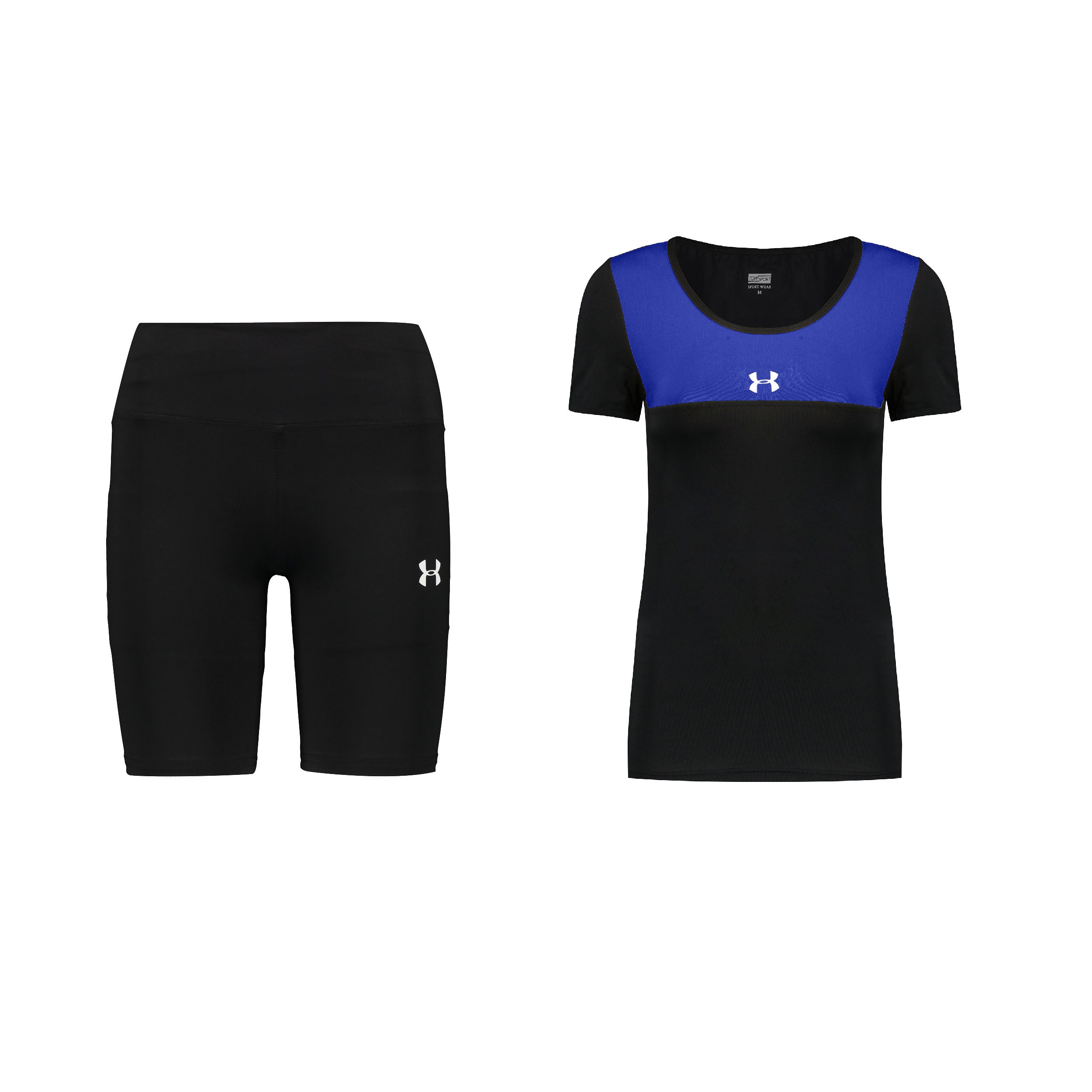 ست تی شرت و شلوارک  ورزشی زنانه مدل 3102-710102