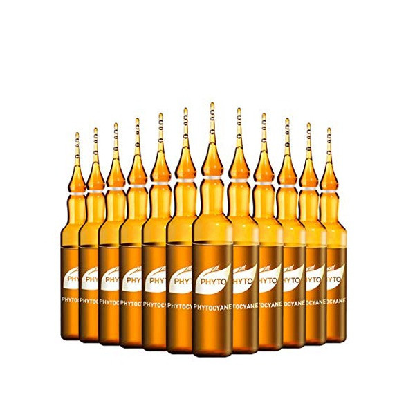 محلول ضدریزش مو فیتو مدل cyane حجم 7.5 میلی لیتر بسته 12 عددی