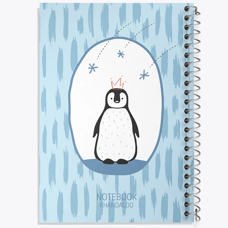 دفتر شطرنجی 50 برگ خندالو مدل پنگوئن کد N775