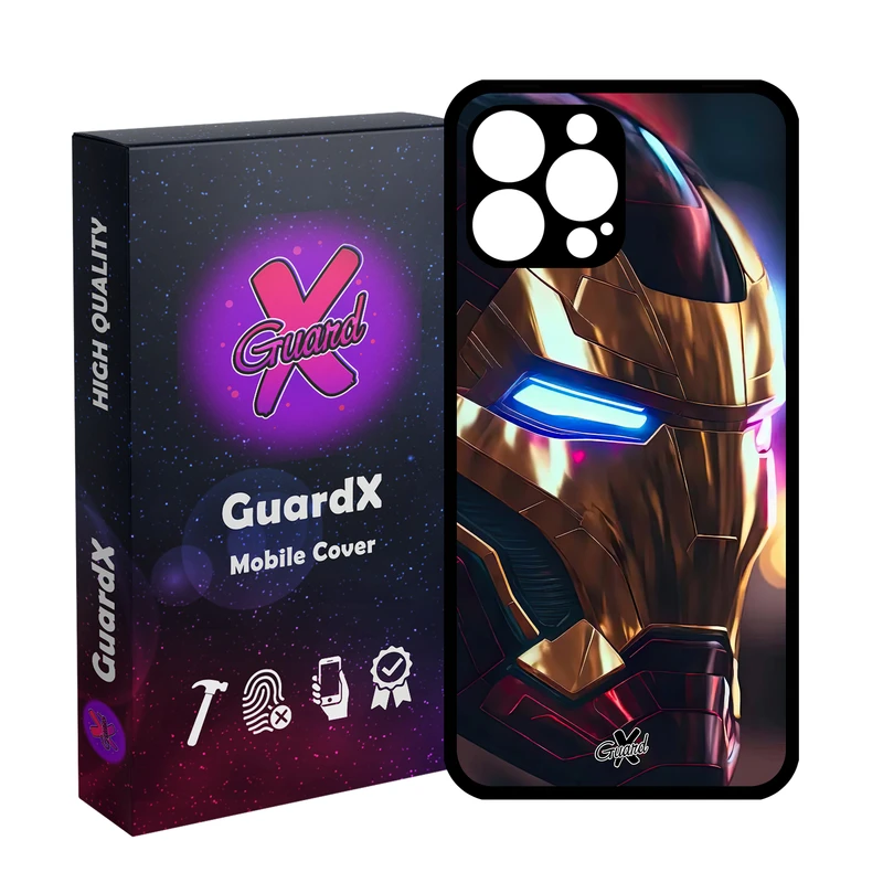 کاور گارد ایکس طرح Iron Man مدل Glass10604 مناسب برای گوشی موبایل اپل iPhone 13 Pro Max