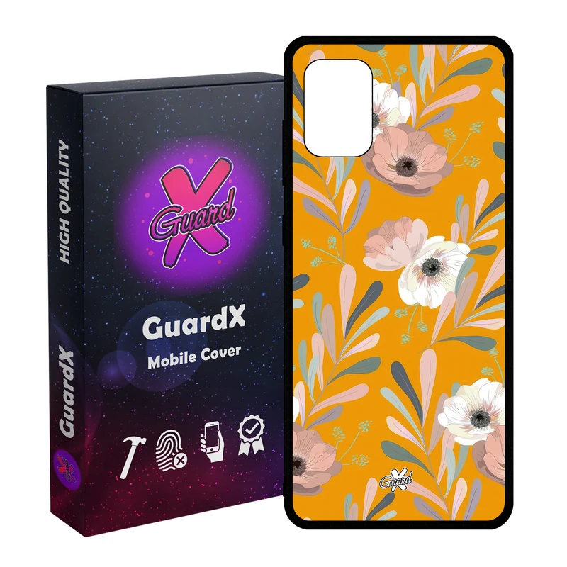 کاور گارد ایکس طرح Flower مدل Glass10647 مناسب برای گوشی موبایل سامسونگ Galaxy A31