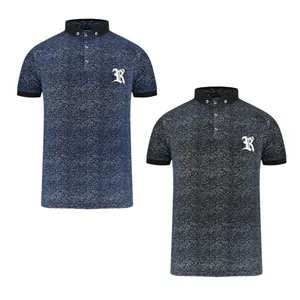 پولوشرت آستین کوتاه مردانه مدل M2439 مجموعه 2 عددی