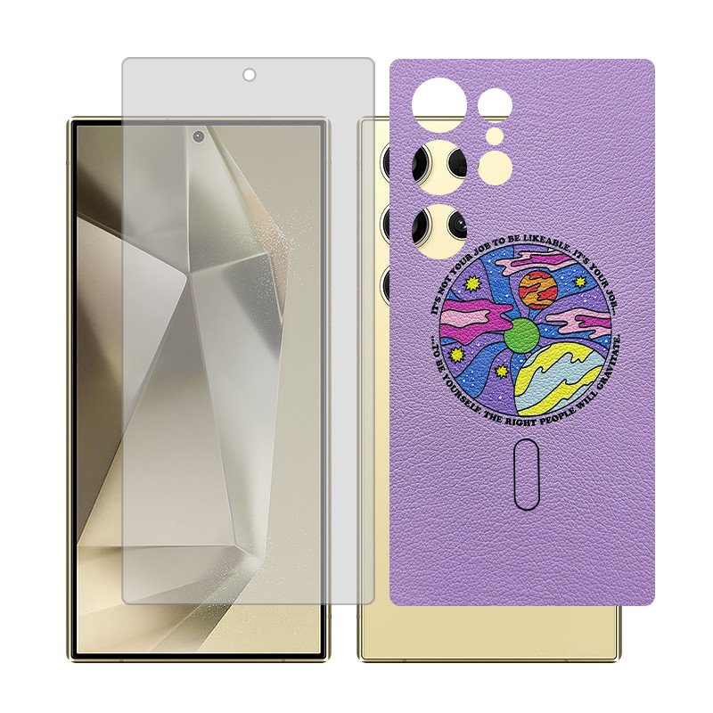 محافظ صفحه نمایش مات گلس مدل Together مناسب برای گوشی موبایل سامسونگ Galaxy S22 Ultra به همراه برچسب پوششی