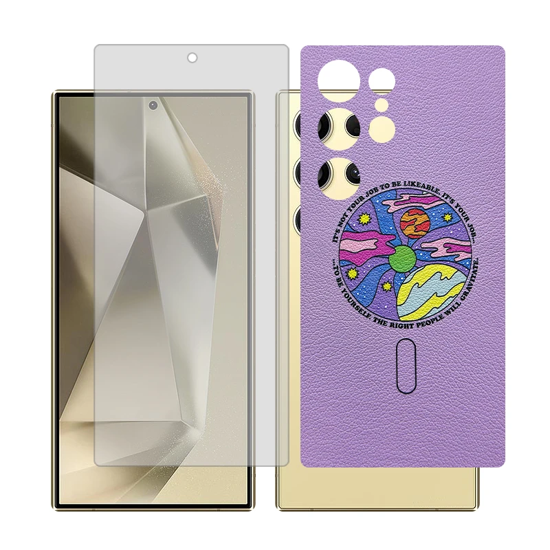 محافظ صفحه نمایش مات گلس مدل Together مناسب برای گوشی موبایل سامسونگ Galaxy S24 Ultra به همراه برچسب پوششی پشت گوشی