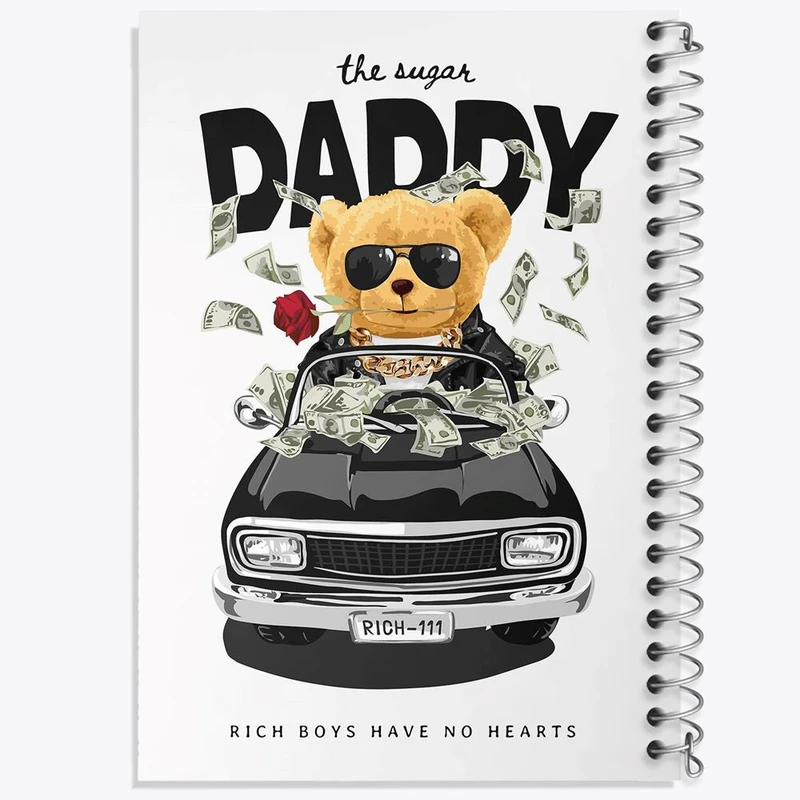 دفتر مشق 50 برگ خندالو مدل تدی Teddy کد 26172