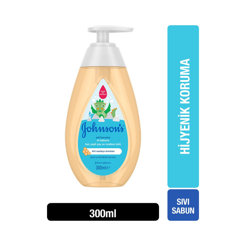 مایع صابون کودک جانسون مدل saf koruma حجم 300 میلی لیتر