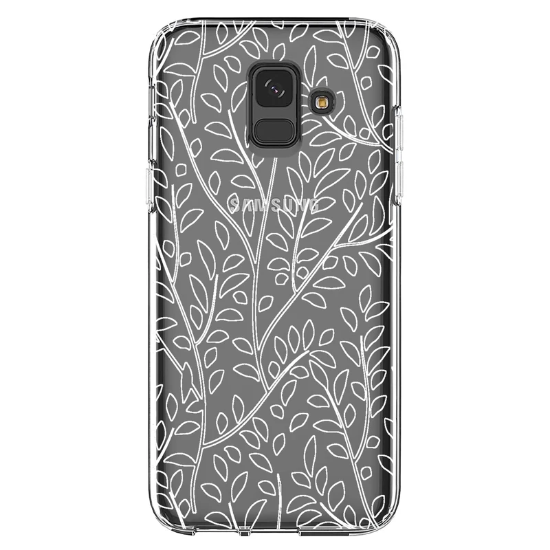 کاور مگافون طرح برگ مدل C45-W مناسب برای گوشی موبایل سامسونگ Galaxy A6 2018
