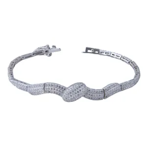   دستبند نقره زنانه بازرگانی میلادی کد DP_265