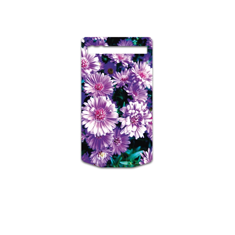 برچسب پوششی ماهوت مدل Purple-Flower مناسب برای گوشی موبایل بلک بری Porsche Design P9983