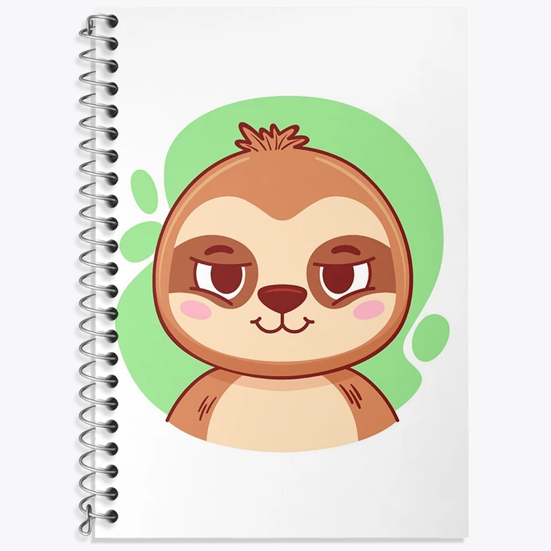 دفتر لغت 50 برگ خندالو طرح تنبل حیوانات بامزه کد 37143