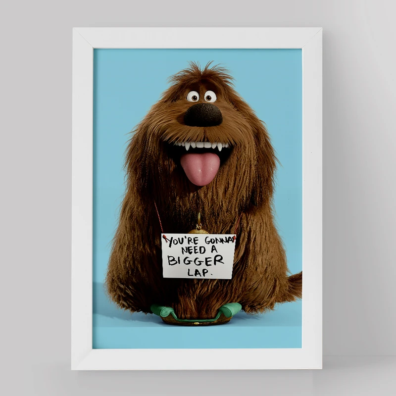 تابلو خندالو مدل انیزندگی پنهان حیوانات خانگی کد 10678