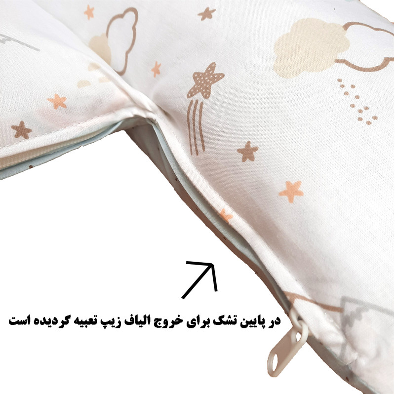سرویس خواب نوزاد  طرح رنگین کمان مجموعه 4 عددی