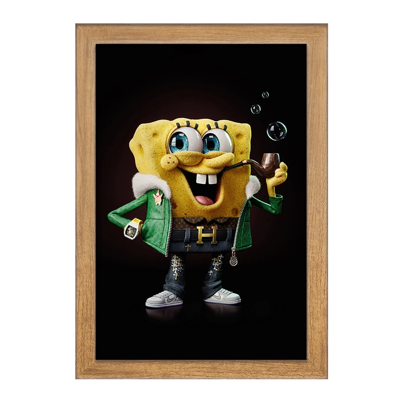 تابلو خندالو مدل باب اسفنجی و پاتریک کد F475