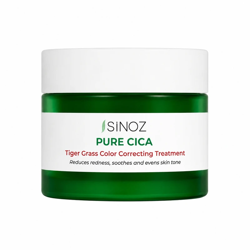 کرم ضد قرمزی و ترمیم کننده صورت سینوز مدل Pure Cica Tiger Grass مناسب پوست حساس حجم ۱۵ میلی‌لیتر