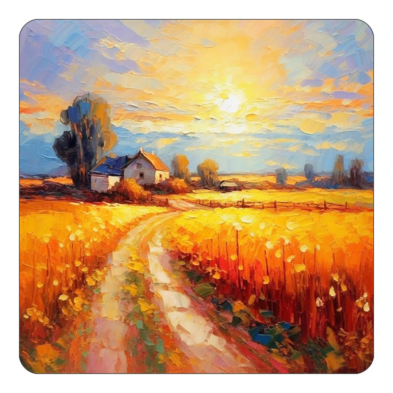 مگنت کاکتی طرح نقاشی رنگ روغن مدل mp70881