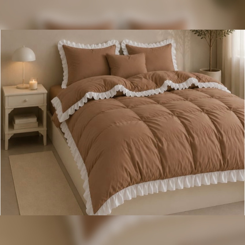 سرویس روتختی چیندار مدرن 5 تیکه دونفره سایز 160*200
