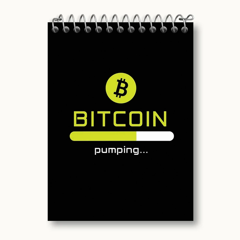 دفتر یادداشت 50 برگ خندالو مدل ارز دیجیتال بیت کوین کد 10898