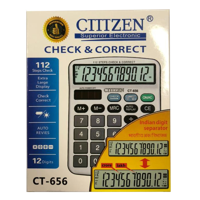 مدل ماشین حساب سیتیزن مدل CT-656