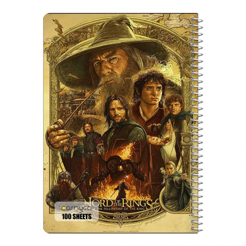 دفتر مشق 100 برگ سیمی کارنیکا طرح ارباب حلقه ها Lord of the Rings کد 29837