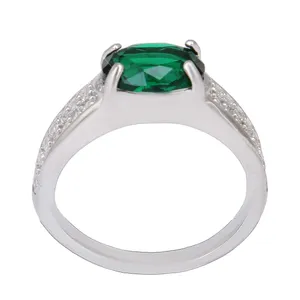 انگشتر نقره زنانه بازرگانی میلادی مدل سنگ کوارتز نگین برلیانبدون ریزش ابکاری رادیوم کد AWR_1338