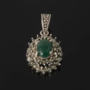 آویز گردنبند نقره زنانه کد 675