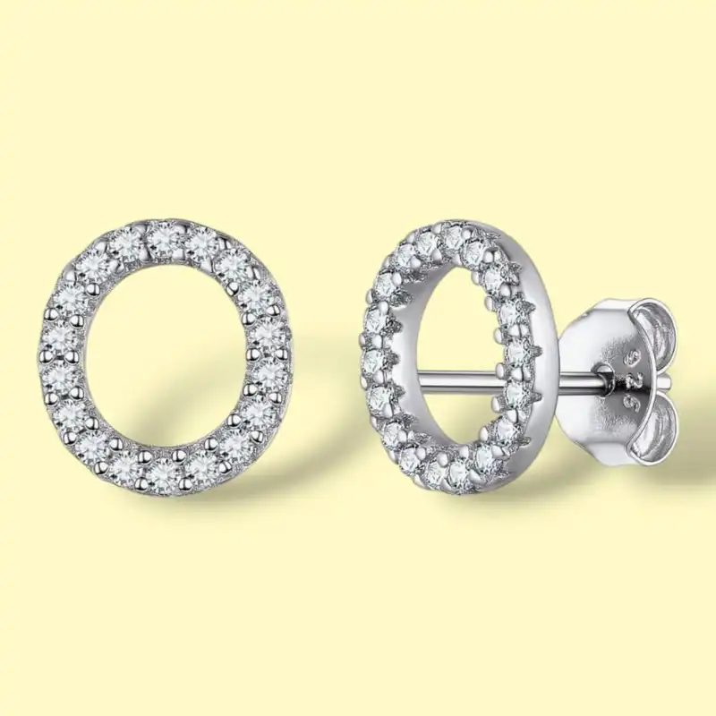 گوشواره نقره زنانه مدل مینیمال