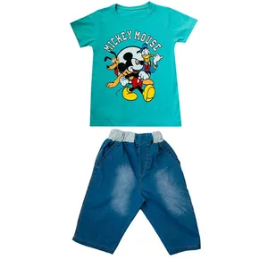 ست تی شرت و شلوارک پسرانه مدل Mickey G