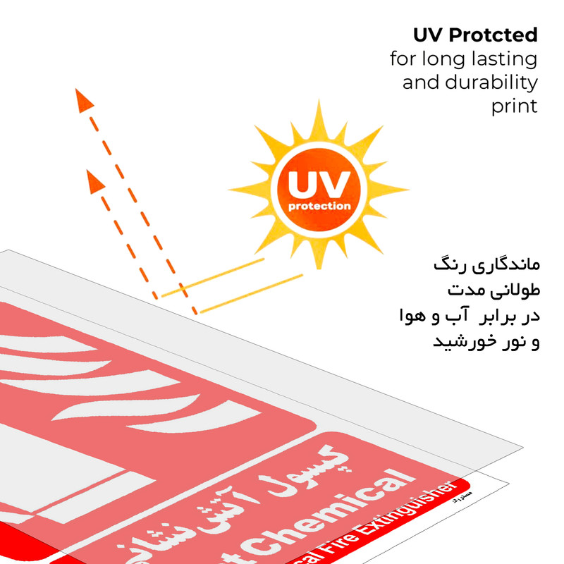 برچسب ایمنی مستر راد طرح کپسول آتش نشانی Wet Chemical مدل HSE-OSHA-017 برچسب ایمنی مستر راد طرح کپسول آتش نشانی Wet Chemical مدل HSE-OSHA-017
