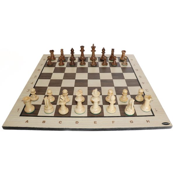 شطرنج مدل چوبی طرح abc کد A10
