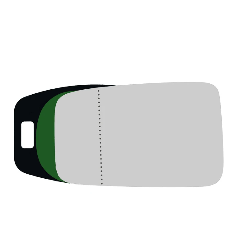 شیشه آینه جانبی چپ خودرو کالانیکس مدل SHIS-PARSOLDL-10920 مناسب برای پژو پارس مدل قدیم به همراه قاب و چسب