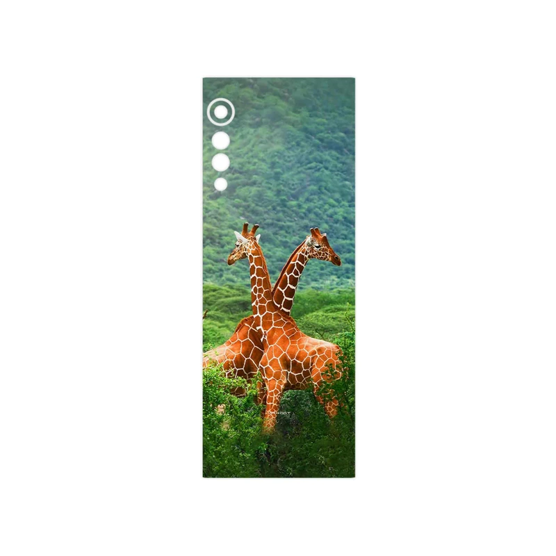 برچسب پوششی ماهوت مدل Giraffe مناسب برای گوشی موبایل ال جی Velvet 5G