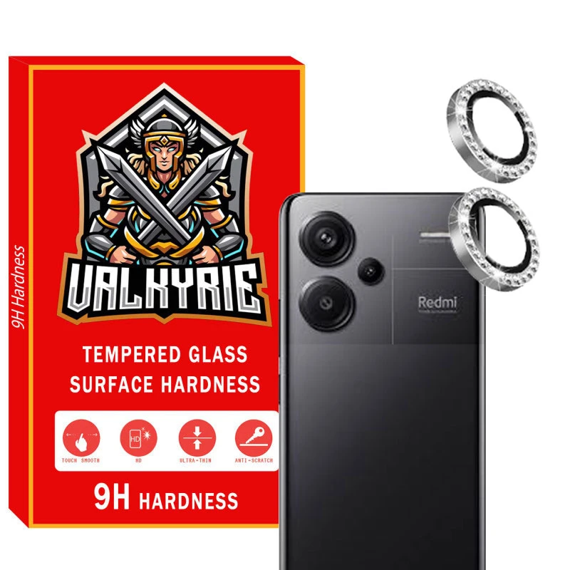 محافظ لنز دوربین والکری مدل Diamond Ring Metal مناسب برای گوشی موبایل شیائومی Note 13 Pro Plus