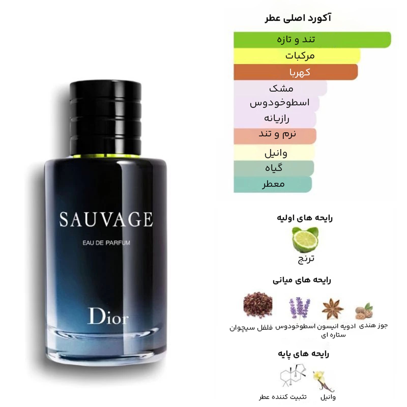 ادو پرفیوم مردانه نیفتی مدل ساواج دیور حجم 60 میلی لیتر -  - 5