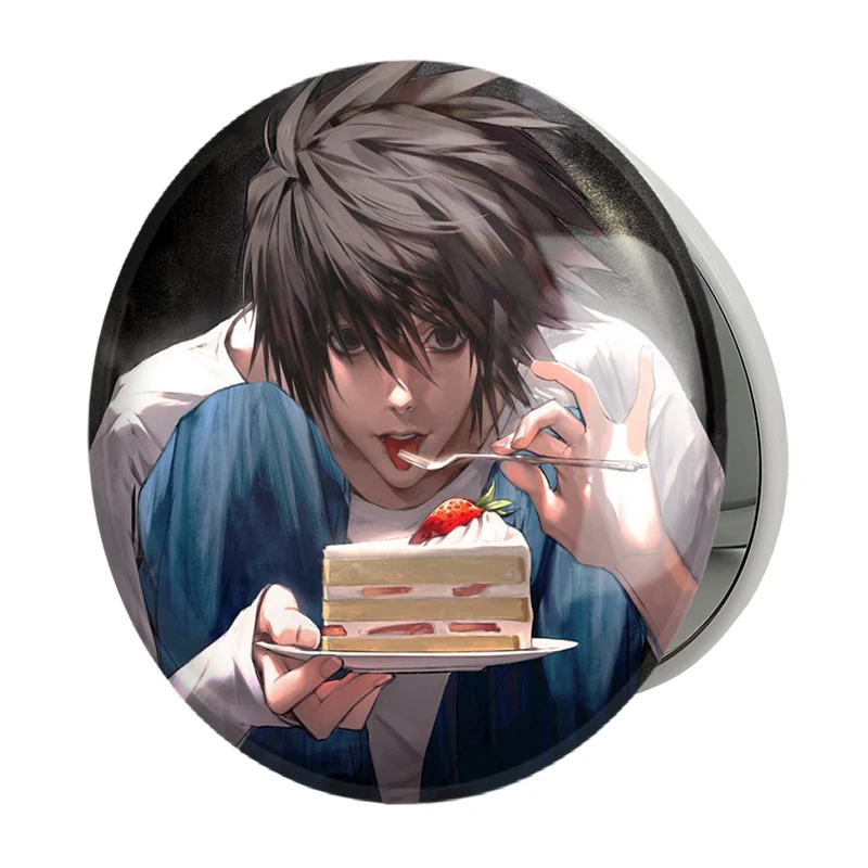 آینه جیبی خندالو طرح ال انیمه دفترچه مرگ Death Note مدل تاشو کد 15771 