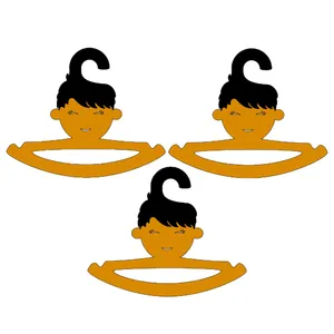 چوب لباسی نوزادی مدل BOY2 مجموعه 3 عددی