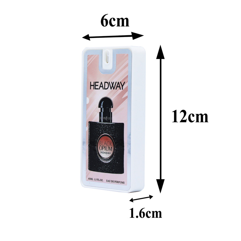 عطر جیبی زنانه هدوی مدل بلک اوپیوم و چنس شنل حجم 45 میلی لیتر مجموعه 2 عددی