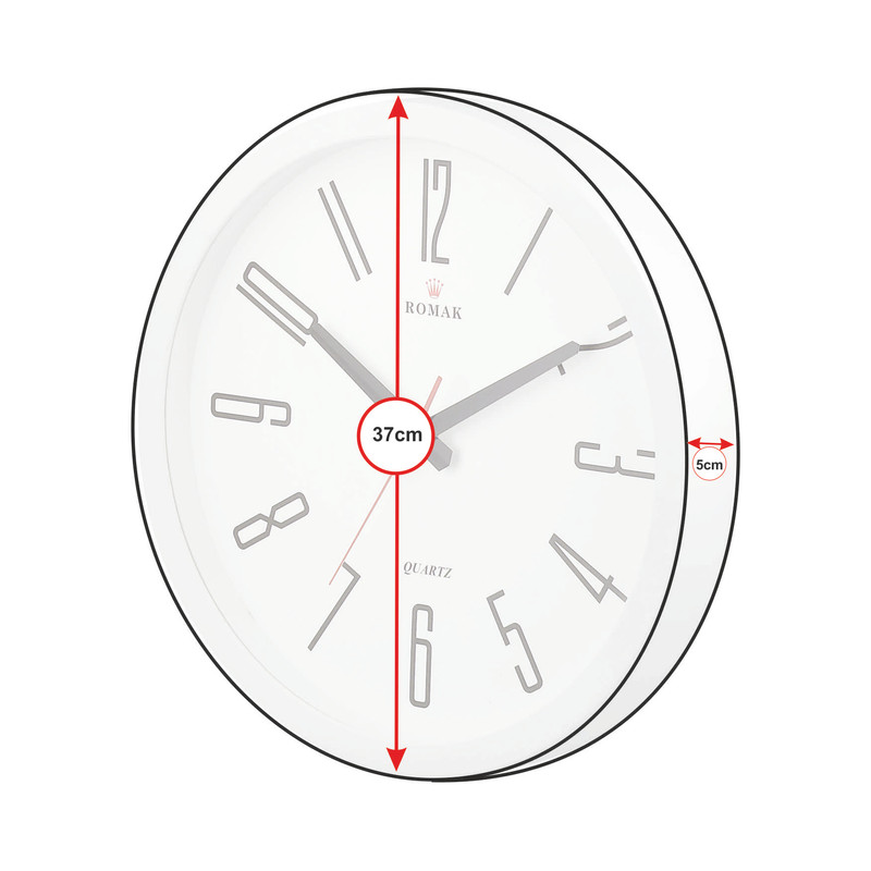 ساعت دیواری کوارتز ثانیه سازان مدل روماک R7