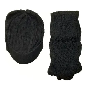 ست کلاه و شال گردن بافتنی بچگانه مدل DL03