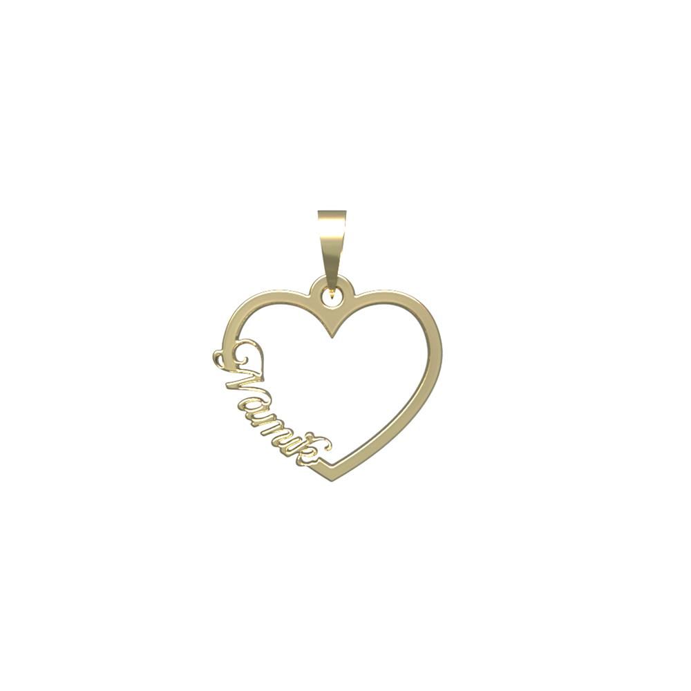 آویز گردنبند طلا 18 عیار زنانه مدوپد مدل اسم نامیک namik کد PB1-11085 -  - 2